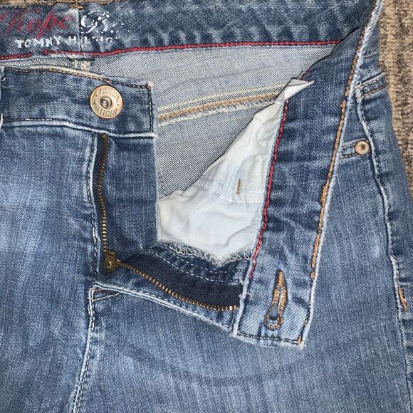 Vintage 90s Y2K Tommy Hilfiger Women's Size 14 Bootcut Jeans Medium Wash - Picture 2 of 7